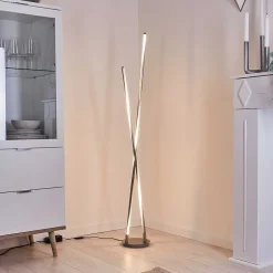 Lampadaire Concord Led Argente, 1 Lumiere