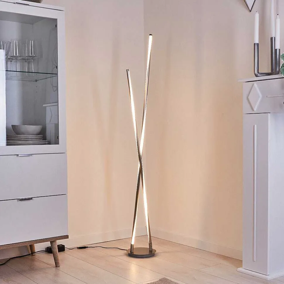 Lampadaire Concord Led Argente, 1 Lumiere