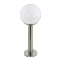 Lampadaire D'Exterieur Eglo Nisia-Z Led Acier Inoxydable, 1 Lumiere