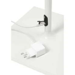 Lampadaire D'Exterieur Faro Barcelona Toc Led Blanc, 1 Lumiere