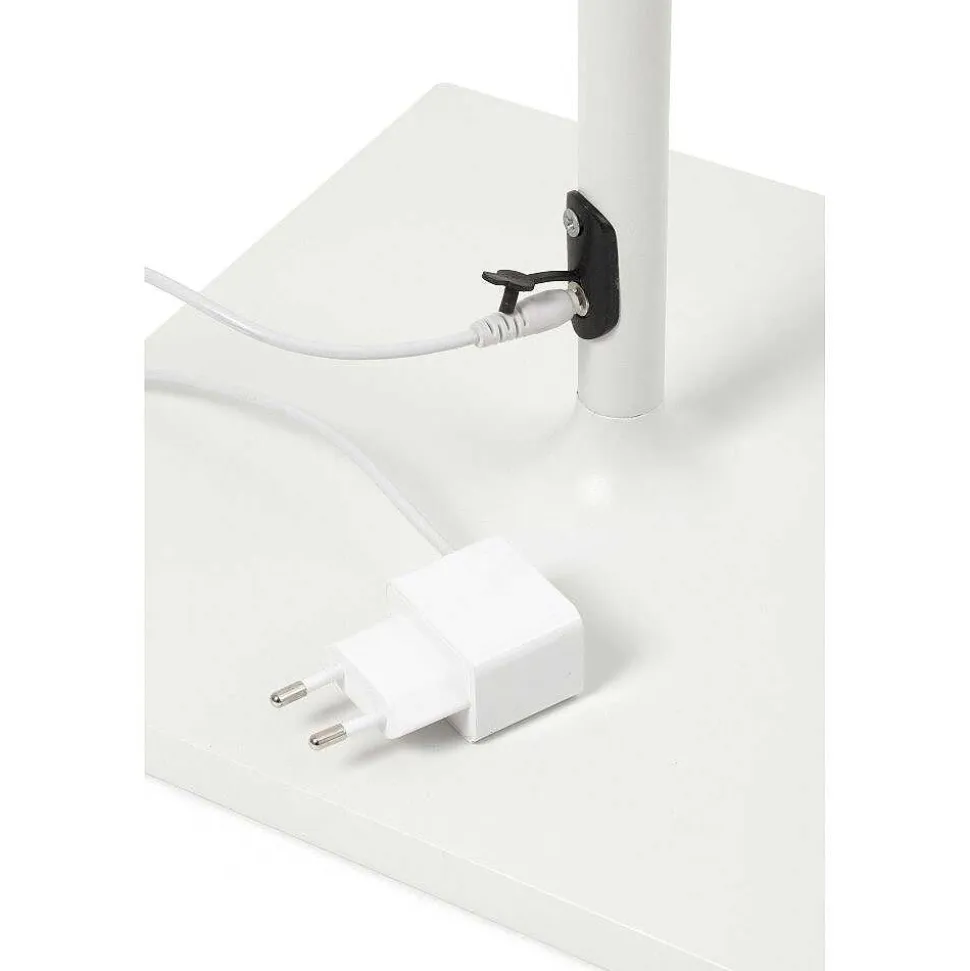 Lampadaire D'Exterieur Faro Barcelona Toc Led Blanc, 1 Lumiere