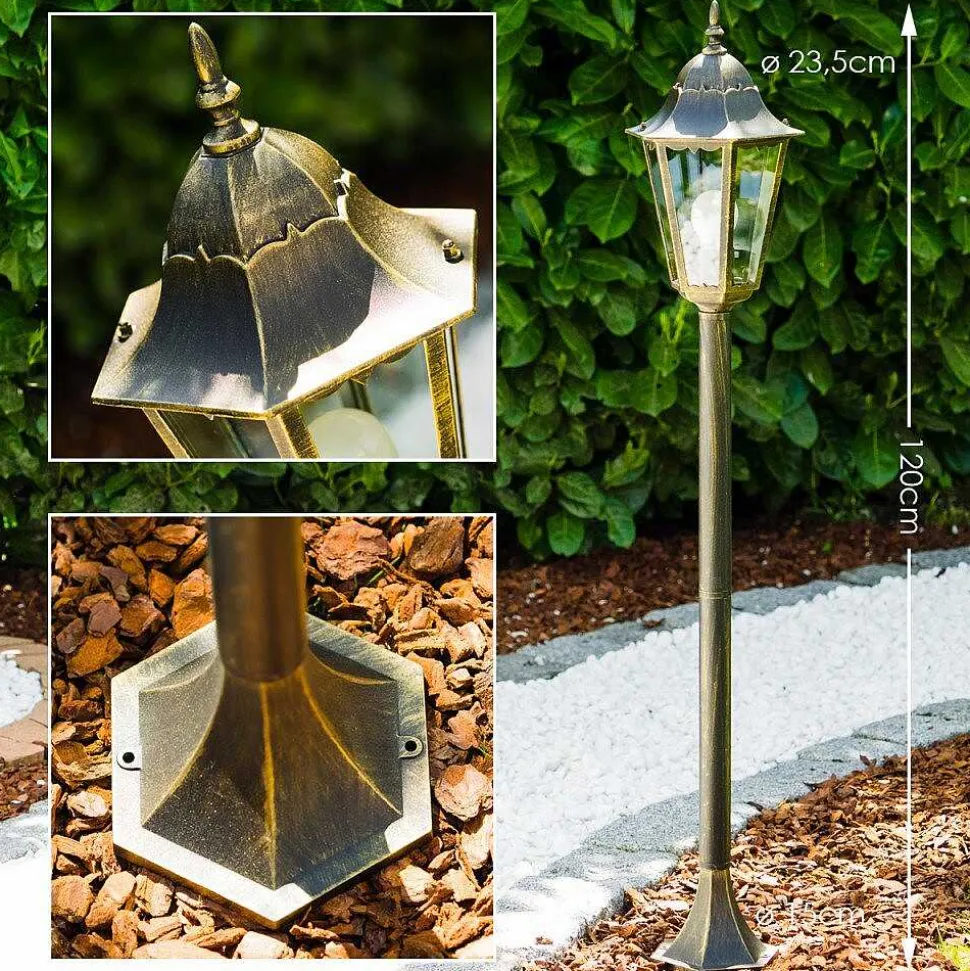 Lampadaire D'Exterieur Hongkong Bronze, Or, 1 Lumiere