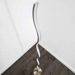 Lampadaire Dillon Led Nickel Mat, 1 Lumiere