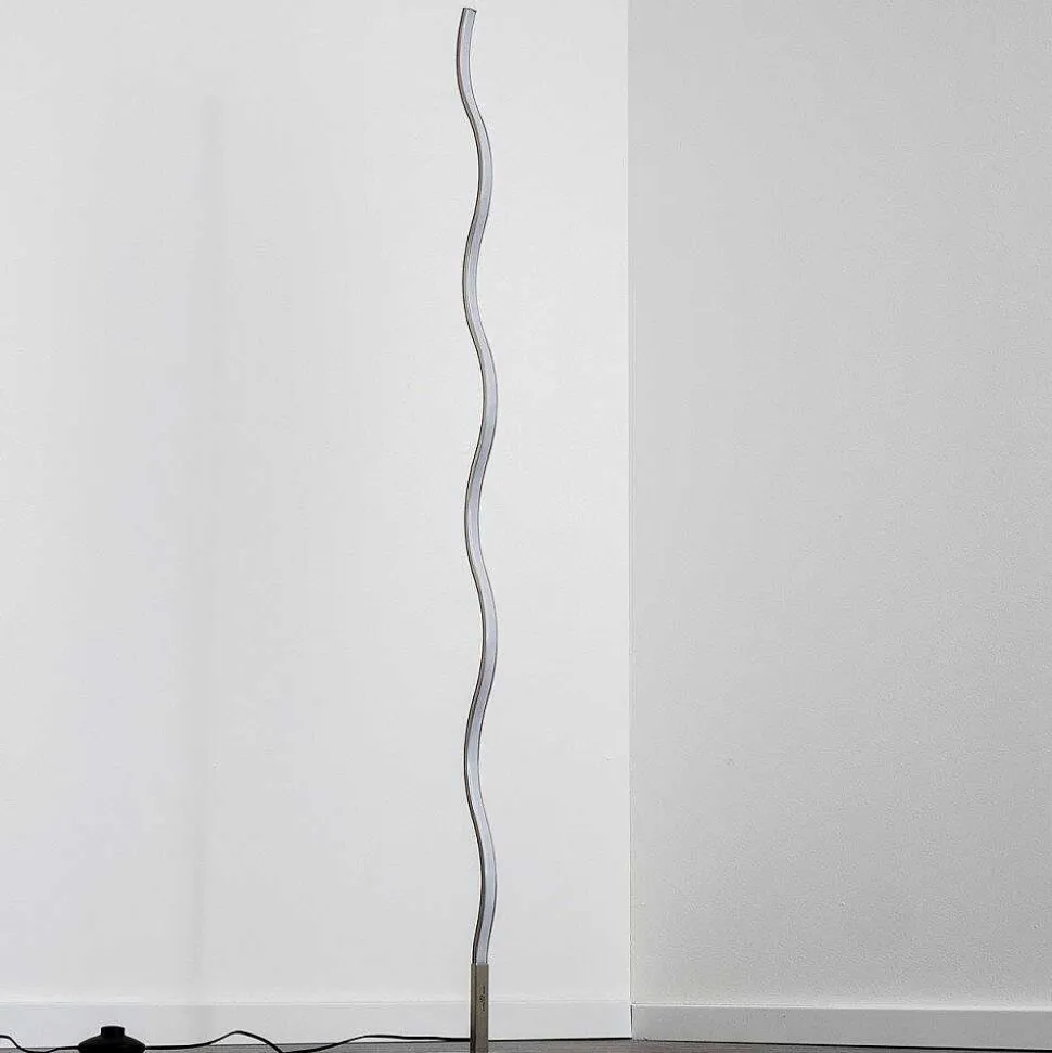 Lampadaire Dillon Led Nickel Mat, 1 Lumiere