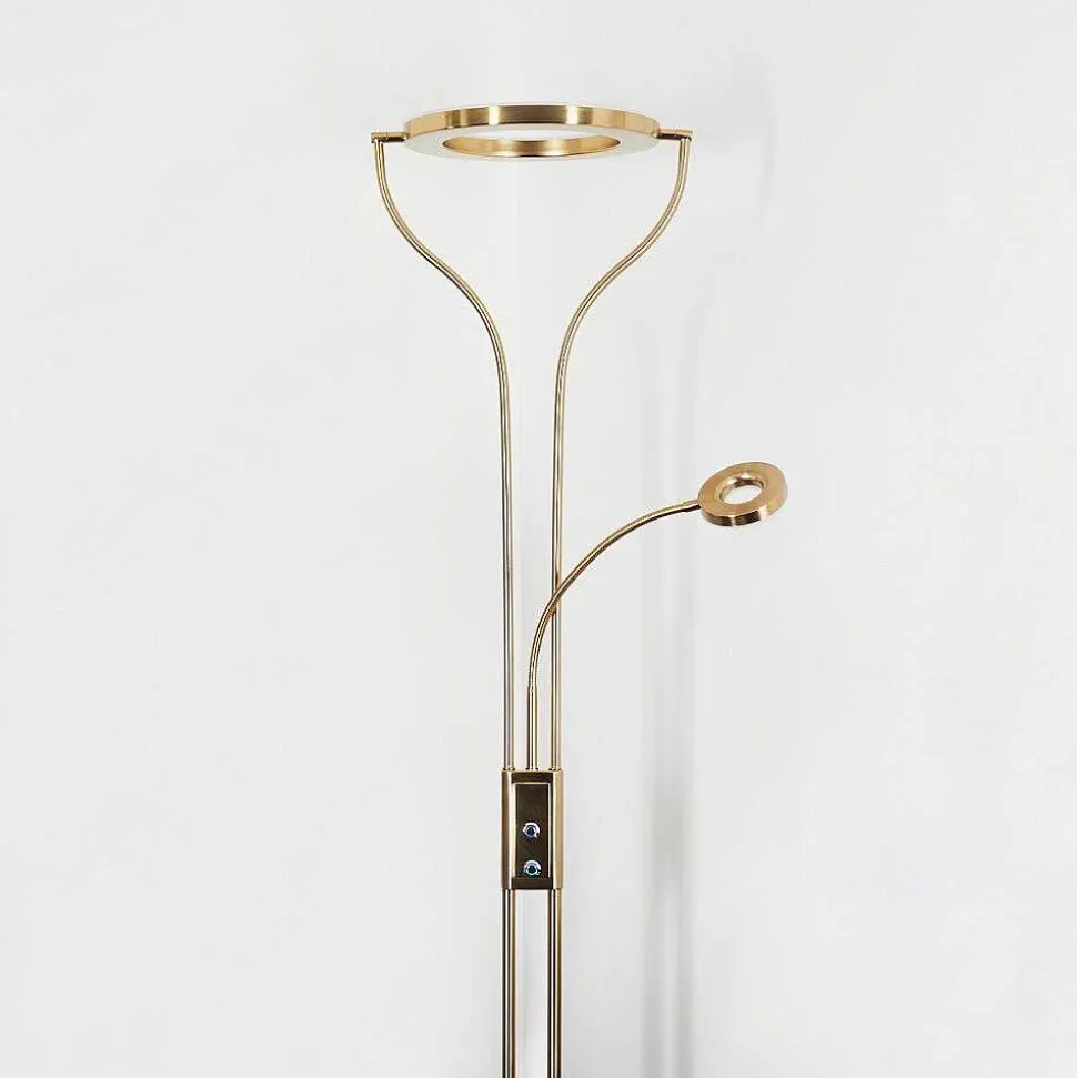 Lampadaire Donna Led Laiton, 2 Lumieres