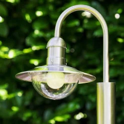 Lampadaire Exterieur Elima Acier Inoxydable, 1 Lumiere