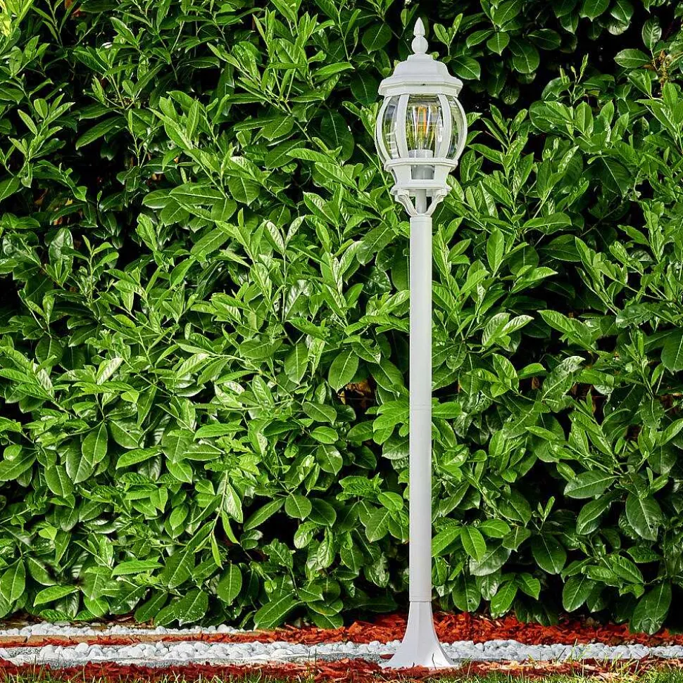 Lampadaire Exterieur Lentua Blanc, 1 Lumiere