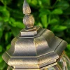 Lampadaire Exterieur Lentua Brun Dore, 1 Lumiere