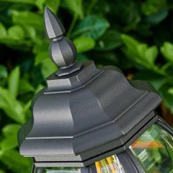 Lampadaire Exterieur Lentua Noir, 1 Lumiere