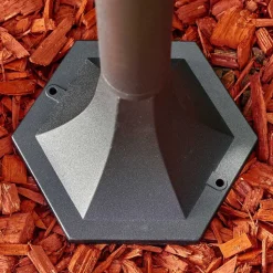 Lampadaire Exterieur Lentua Noir, 1 Lumiere