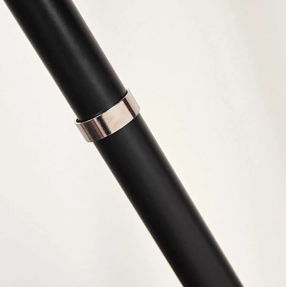 Lampadaire Honoa Chrome, Noir, 1 Lumiere