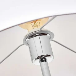 Lampadaire Honoa Chrome, Noir, 1 Lumiere