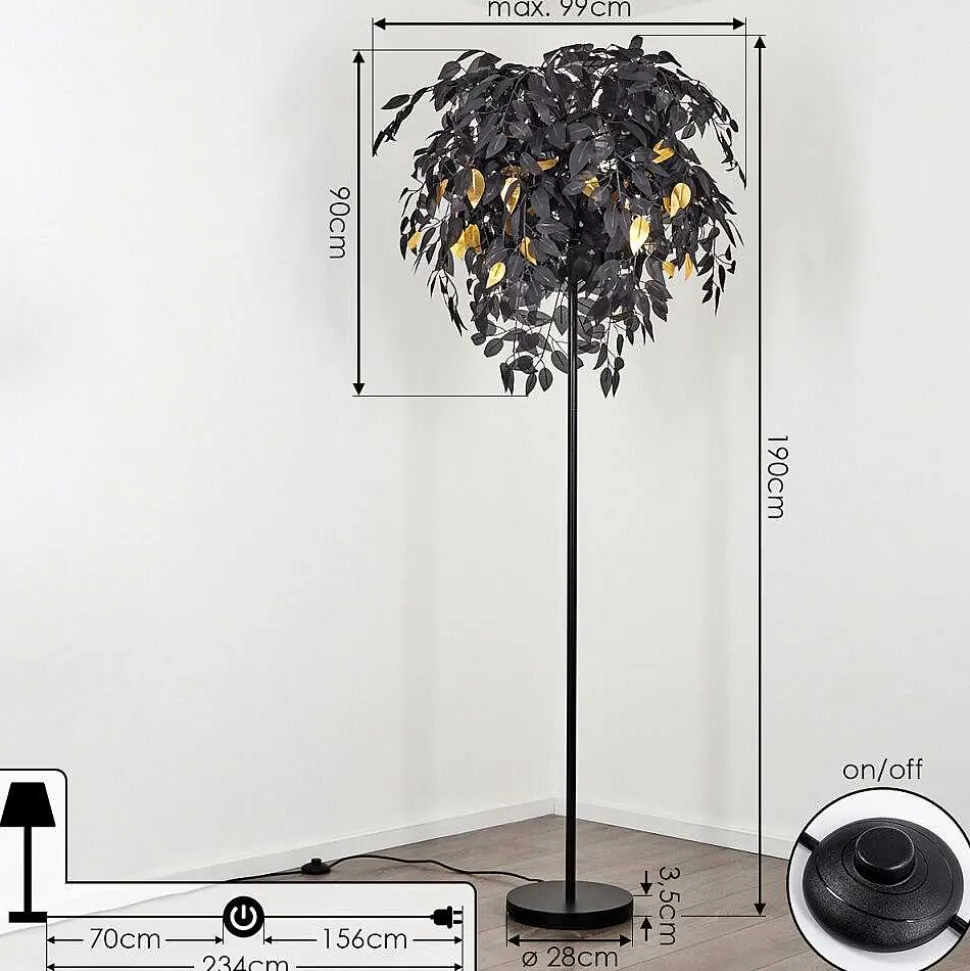Lampadaire Kallax Noir, 3 Lumieres