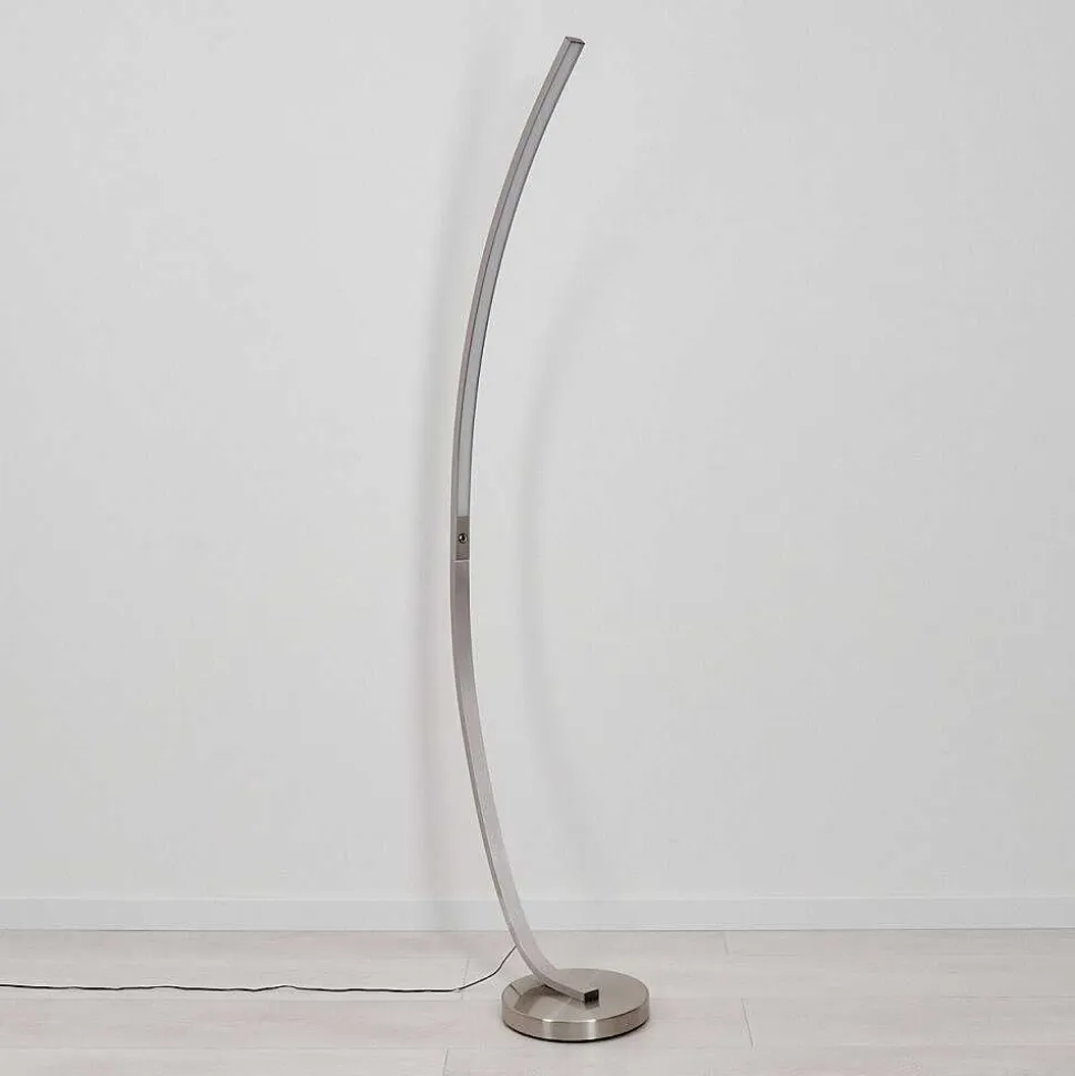 Lampadaire Kimbolton Led Nickel Mat, 1 Lumiere