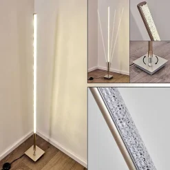 Lampadaire Lovrup Led Acier Inoxydable, 1 Lumiere