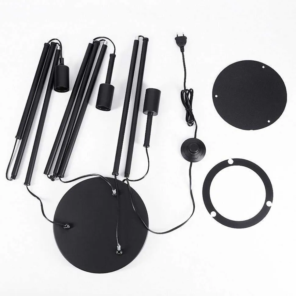 Lampadaire Maiford Noir, 3 Lumieres