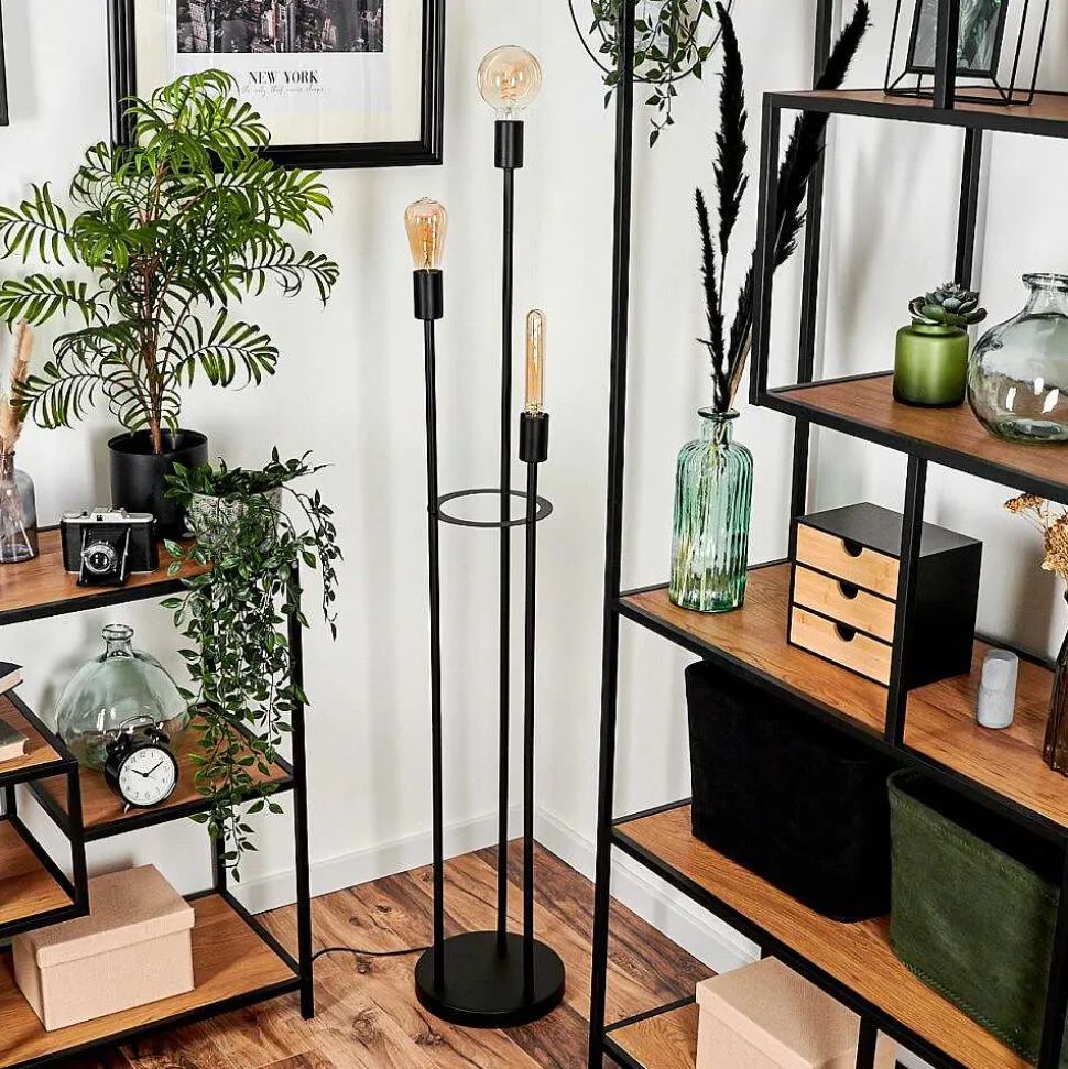 Lampadaire Maiford Noir, 3 Lumieres