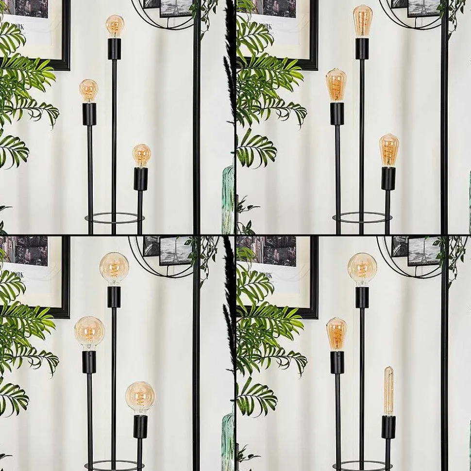 Lampadaire Maiford Noir, 3 Lumieres