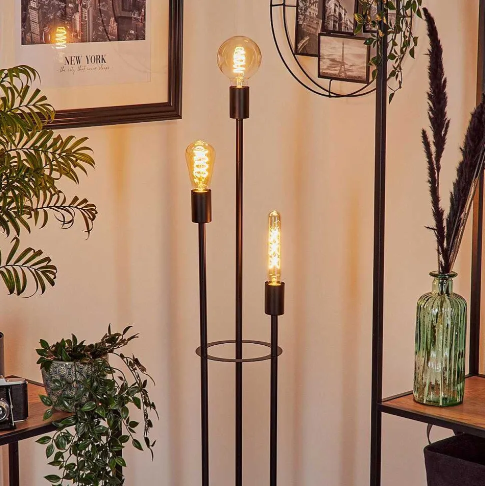 Lampadaire Maiford Noir, 3 Lumieres