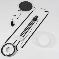 Lampadaire Mairoa Led Noir, 2 Lumieres