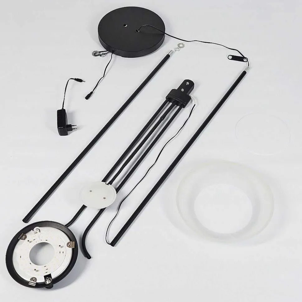 Lampadaire Mairoa Led Noir, 2 Lumieres