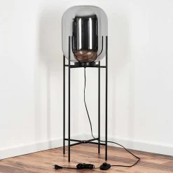 Lampadaire Manzano Noir, 1 Lumiere