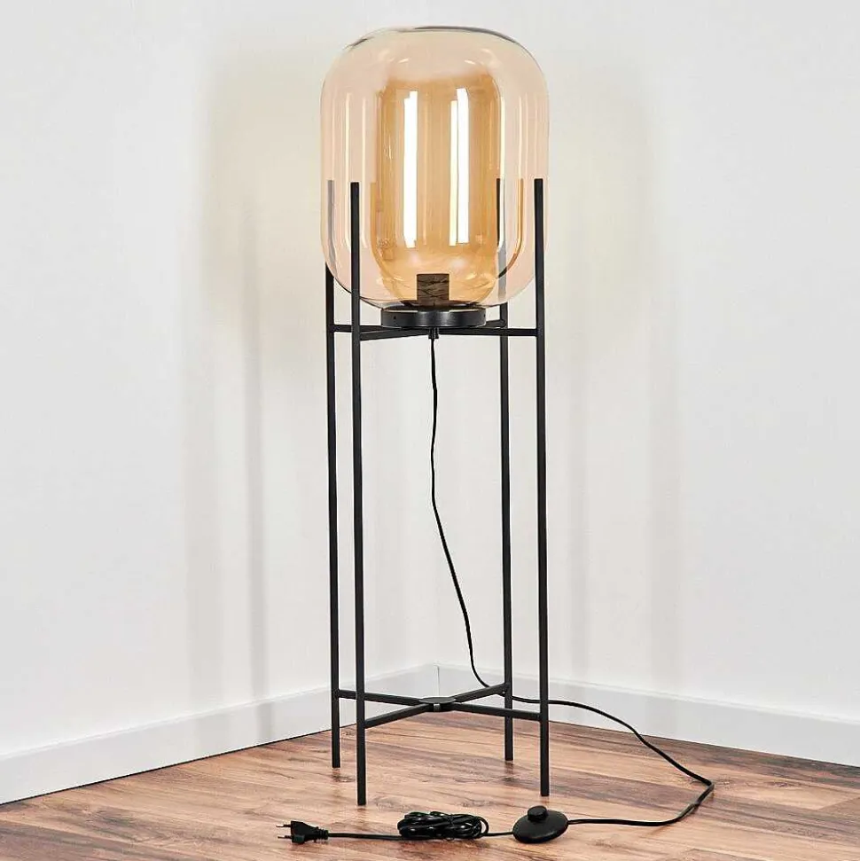 Lampadaire Manzano Noir, 1 Lumiere