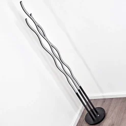 Lampadaire Mapleton Led Noir, 3 Lumieres, Telecommandes