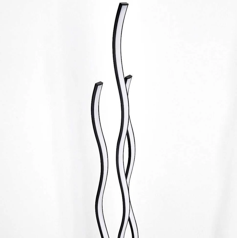 Lampadaire Mapleton Led Noir, 3 Lumieres, Telecommandes