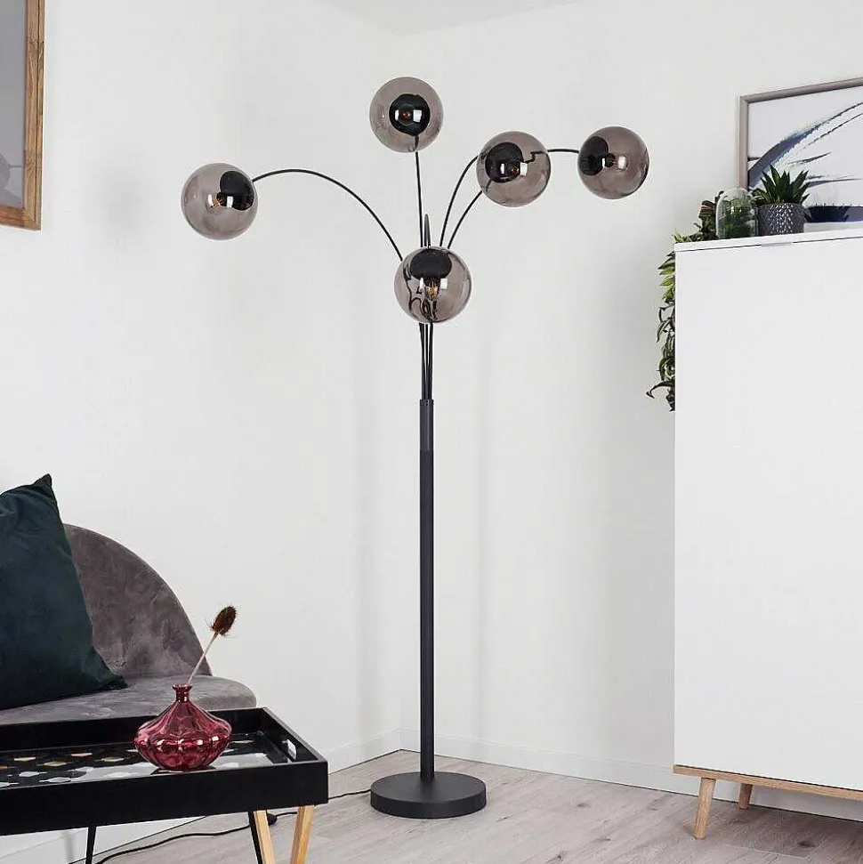 Lampadaire Mesas Anthracite, 5 Lumieres