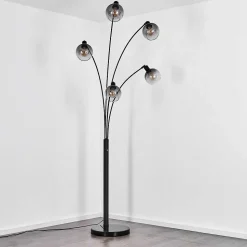 Lampadaire Nikkala Noir, 5 Lumieres