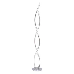 Lampadaire Paul Neuhaus Q-Malina Led Acier Inoxydable, 2 Lumieres, Telecommandes