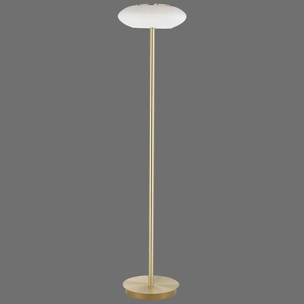 Lampadaire Paul Neuhaus Q-Etienne Led Laiton, 1 Lumiere, Telecommandes