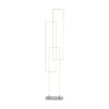 Lampadaire Paul Neuhaus Q-Inigo Led Acier Brosse, 3 Lumieres, Telecommandes