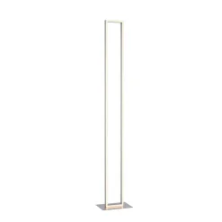 Lampadaire Paul-Neuhaus Q-Kaan Led Acier Brosse, 2 Lumieres, Telecommandes