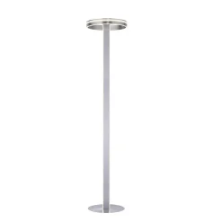 Lampadaire Paul-Neuhaus Q-Vito Led Acier Brosse, 3 Lumieres, Telecommandes
