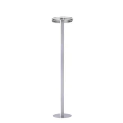 Lampadaire Paul-Neuhaus Q-Vito Led Acier Brosse, 3 Lumieres, Telecommandes