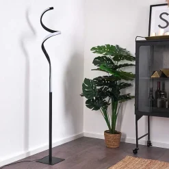 Lampadaire Pitasch Led Noir, 1 Lumiere