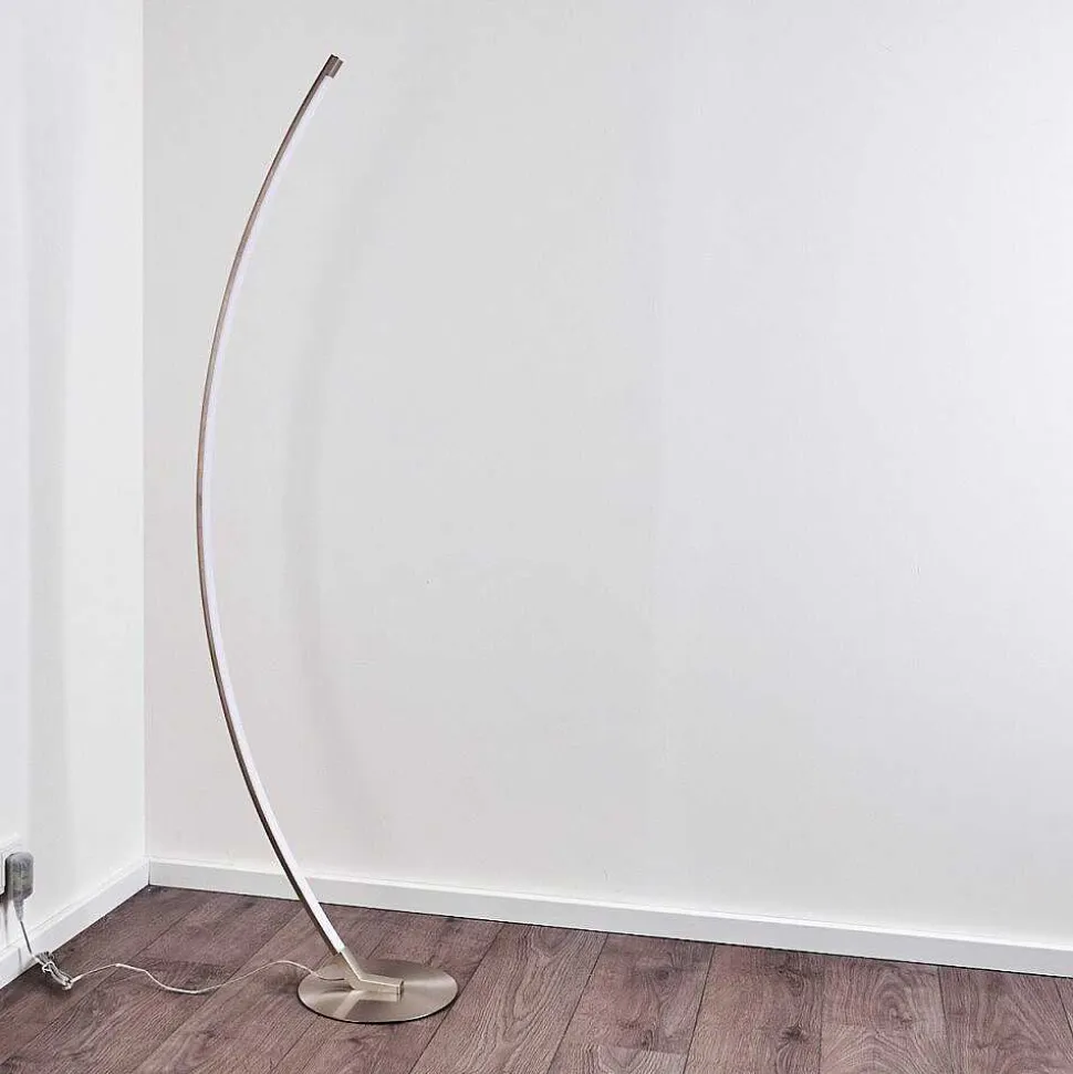 Lampadaire Playa Led Nickel Mat, 1 Lumiere