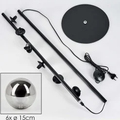 Lampadaire Remaisnil Fume, 6 Lumieres