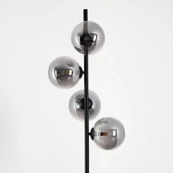 Lampadaire Remaisnil Noir, 4 Lumieres