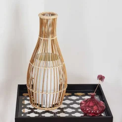 Lampadaire Saranda Brun, 1 Lumiere