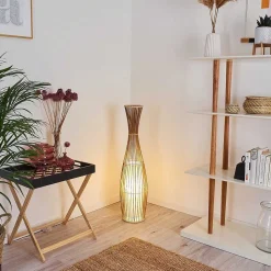 Lampadaire Saranda Brun, 1 Lumiere