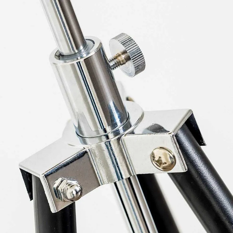 Lampadaire Saturn Chrome, Noir, 1 Lumiere