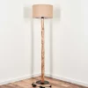 Lampadaire Soungou Ecru, Noir, 1 Lumiere