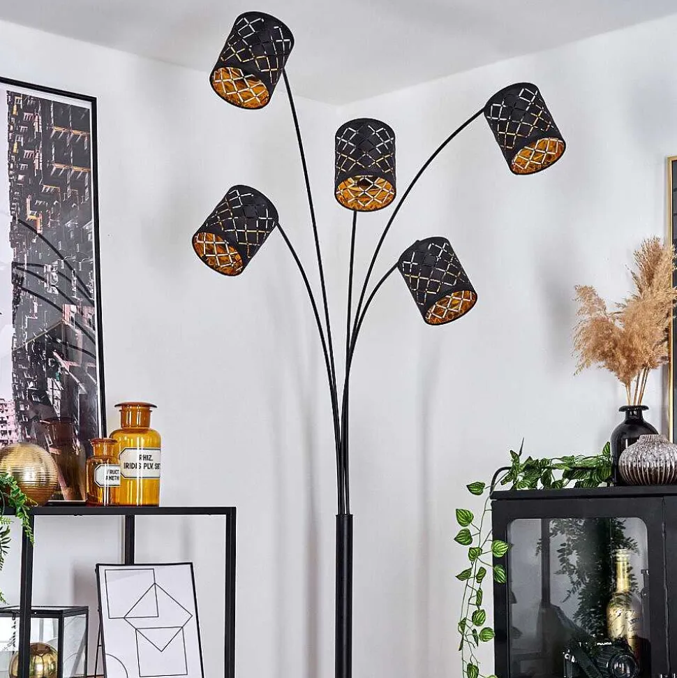 Lampadaire Tallaboa Noir, 5 Lumieres