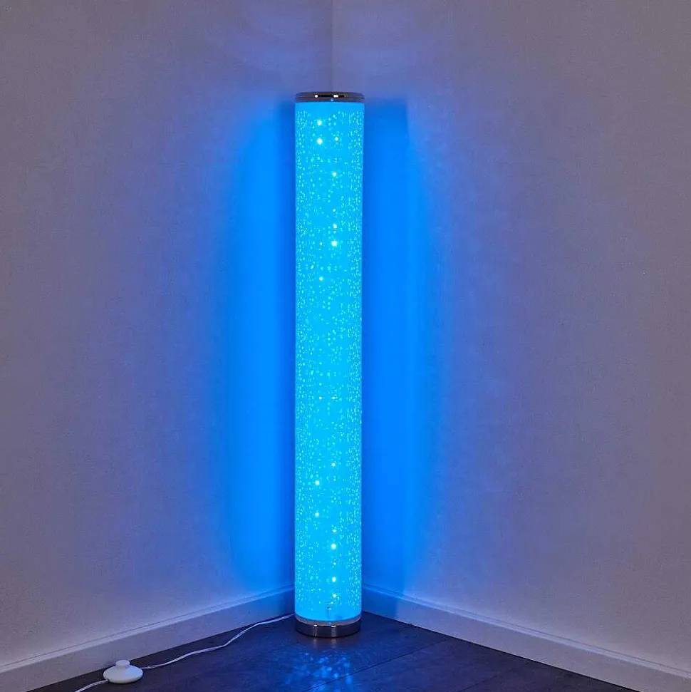 Lampadaire Tumba Led Blanc, 1 Lumiere, Telecommandes, Changeur De Couleurs