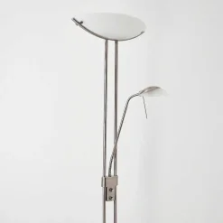 Lampadaire Urama Nickel Mat, 2 Lumieres