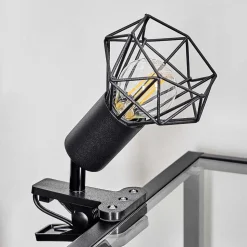 Lampe A Clipper Baripada Noir, 1 Lumiere