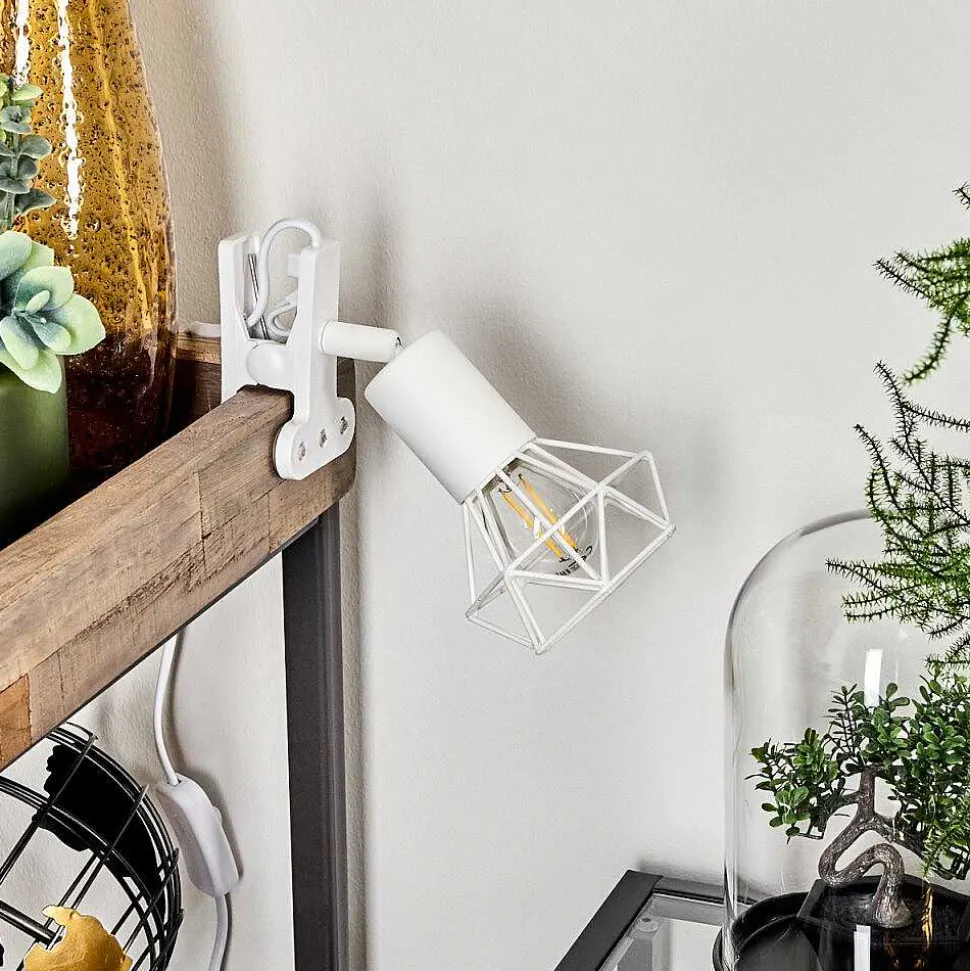Lampe A Clipper Baripada Blanc, 1 Lumiere